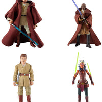 Star Wars The Vintage Collection 3.75 Inch Action Figure Wave 15 - Set of 4 (Kenobi - Anakin - Ahsoka - Windu)