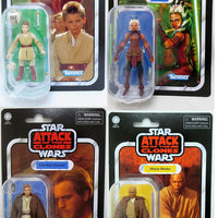 Star Wars The Vintage Collection 3.75 Inch Action Figure Wave 15 - Set of 4 (Kenobi - Anakin - Ahsoka - Windu)