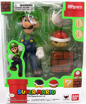 Super Mario Brothers 4 Inch Action Figure S.H.Figuarts - Luigi