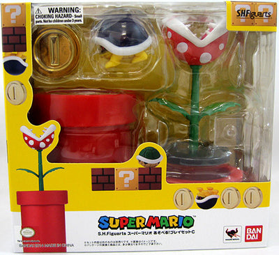 Super Mario Brothers 4 Inch Action Figure S.H.Figuarts - Red Pipe Playset C
