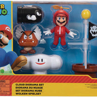 Super Mario World Of Nintendo 2 Inch Action Figure - Cloud Diorama Set