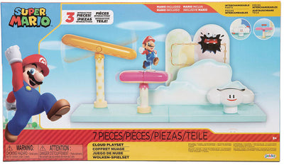 Super Mario World Of Nintendo 2 Inch Action Figure - Cloud Playset Set