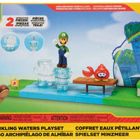 Super Mario World Of Nintendo 2 Inch Scale Playset - Sparkling Waters Playset
