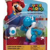 Super Mario World Of Nintendo 4 Inch Action Figure Wave 27 - Light Blue Yoshi