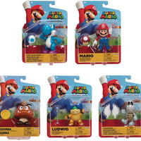 Super Mario World Of Nintendo 4 Inch Action Figure Wave 27 - Set of 5