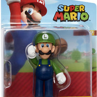 Super Mario World Of Nintendo 2 Inch Action Figure Wave 30 - Luigi (Shelf Wear Packaging)