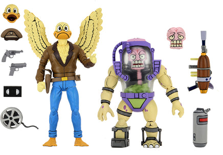 Teenage Mutant Ninja Turtles 1990 Cartoon 7 Inch Action Figure 2-Pack - Duck & Mutagen