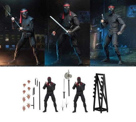 Teenage Mutant Ninja Turtles 1990 Movie 7 Inch Action Figure Exclusive - Foot Soldier with Weapons 2-Pack