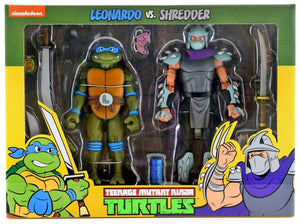 Teenage Mutant Ninja Turtles 6 Inch Action Figure 2-Pack Animated Series - Leonardo vs Shredder Exclusive