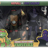 Teenage Mutant Ninja Turtles 6 Inch Action Figure 2-Pack Animated Series - Raphael vs Foot Soldier Exclusive