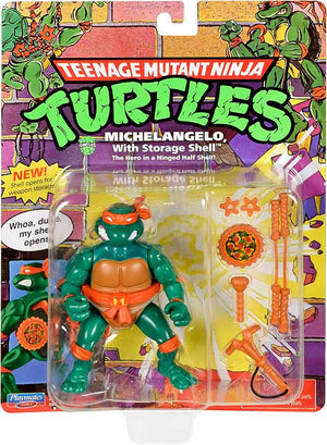 Teenage Mutant Ninja Turtles 4 Inch Action Figure Storage Shell - Michelangelo