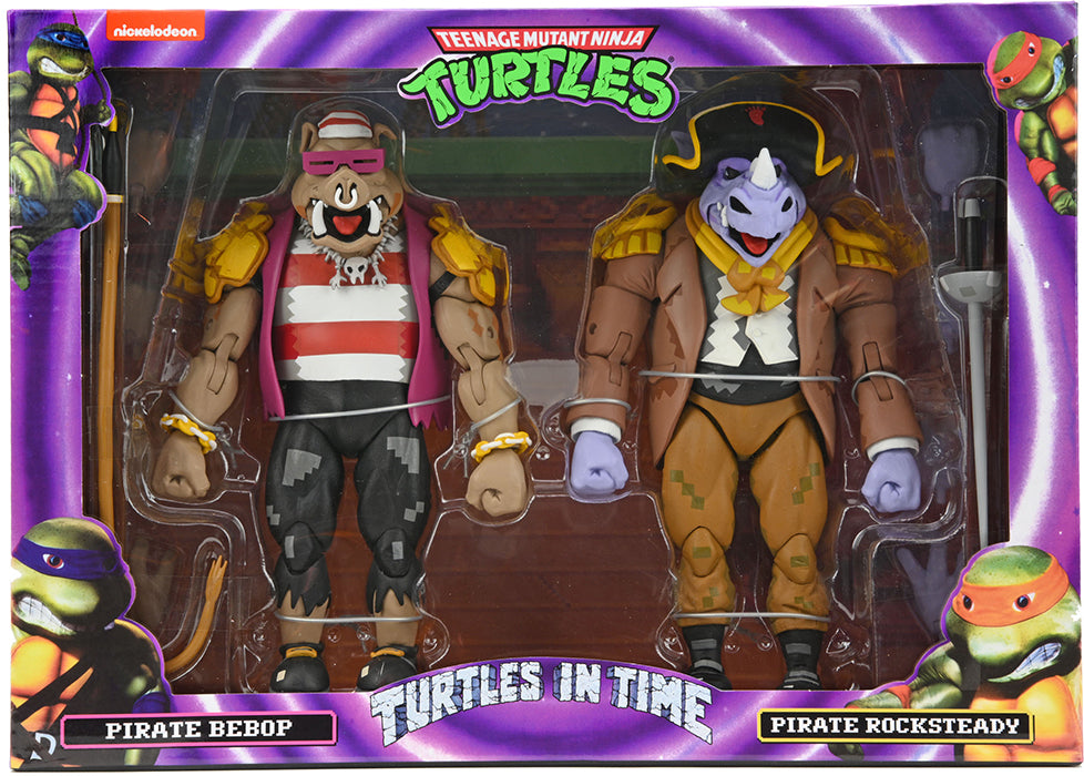 2点 Playmates タートルズ TMNT Bebop+Rocksteady Teenage Mutant Ninja Turtles Turtles In Time 6 Inch Action