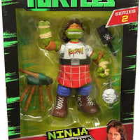 Teenage Mutant Ninja Turtles WWE 7 Inch Action Figure - Michelangelo as Rowdy Roddy Piper