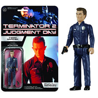 Terminator 2 Judgment Day 3.75 Inch Action Figure Reaction Series - T-1000 Officer Solid Form