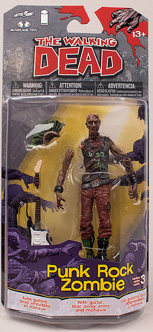 The Walking Dead 5 Inch Action Figure Comic Series 3 - Punk Zombie