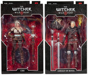 The Witcher 3 Wild Hunt 7 Inch Action Figure Wave 2 - Set of 2 (Ciri - Geralt)