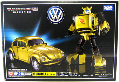 Transformers 6 Inch Action Figure Masterpiece Series - Gold Bumblebee (Goldbug) MP-21G (Sub-Standard Packaging)