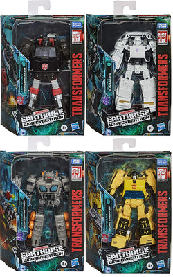 Transformers Earthrise War For Cybertron 6 Inch Action Figure Deluxe Class (2020 Wave 3) - Set of 4