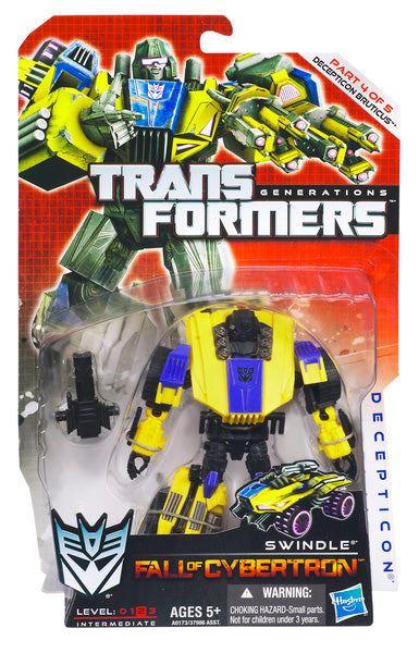 Transformers Generations 6 Inch Action Figure (2012 Wave 2) - Fall of Cybertron Swindle #5 (Sub-Standard Packaging)