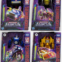 Transformers Generations Legacy 6 Inch Action Figure Deluxe Class Wave 1 - Set (Skids - Dragstrip - Arcee - Kickback)