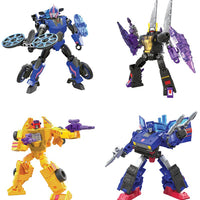 Transformers Generations Legacy 6 Inch Action Figure Deluxe Class Wave 1 - Set (Skids - Dragstrip - Arcee - Kickback)