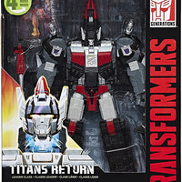 Transformers Generations Titans Return 10 Inch Action Figure Leader Class - Sky Shadow & Ominus