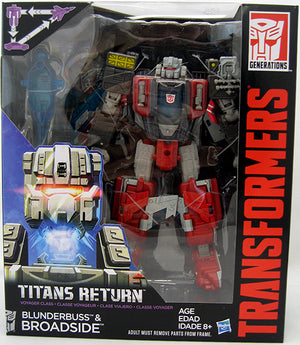 Transformers Generations Titans Return 8 Inch Action Figure Voyager Class - Broadside & Blunderbuss