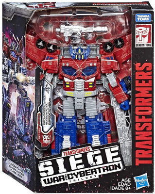 Transformers Siege War For Cybertron 8 Inch Action Figure Leader Class - Galaxy Upgrade Optimus Prime