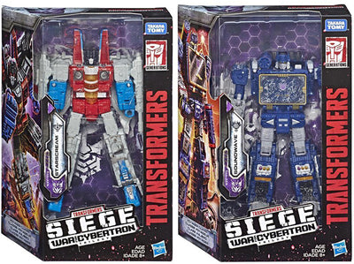 Transformers Siege War For Cybertron 7 Inch Action Figure Voyager Class - Set of 2 (Starscream - Soundwave)