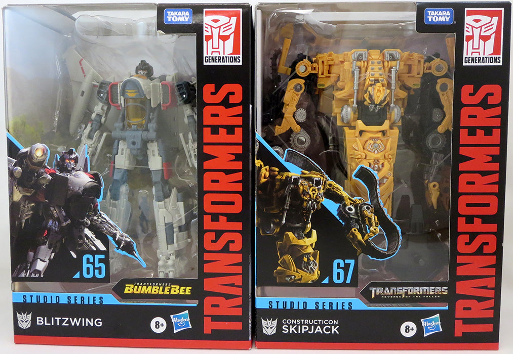 Transformers Studio Series 7 Inch Action Figure Voyager Class (2020 Wave 3) - Set of 2 (Skipjack - Blitzwng)