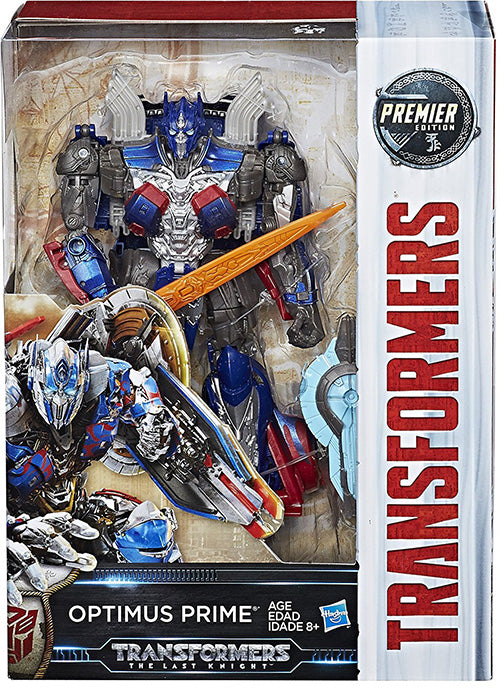 Transformers The Last Knight 8 Inch Action Figure Voyager Class (2017 Wave 1) - Optimus Prime (Sub-Standard Packaging)