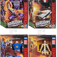Transformers War For Cybertron Kingdom Figure Deluxe Class Wave 3 - Set of 4 (Scorponok/Wingfinger/Tracks/Wheeljack)