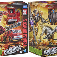 Transformers War For Cybertron Kingdom 7 Inch Action Figure Voyager Class Wave 2 - Set of 2 (Dinobot - Inferno)