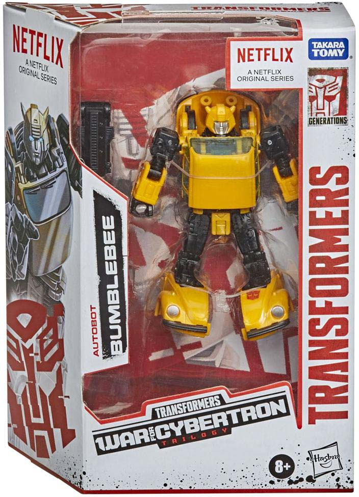 Transformers War For Cybertron Netflix Trilogy White 6 Inch Action Figure Deluxe Class Exclusive - Bumblebee