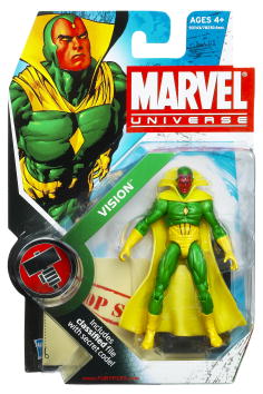 Marvel Universe Action Figure (2010 Wave 1) Hasbro Toys - Vision Solid State Version  S2 #6