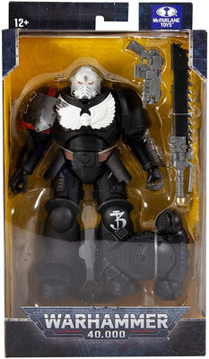 Warhammer 4000 7 Inch Action Figure Exclusive - Raven Guard Veteran Sergeant Black