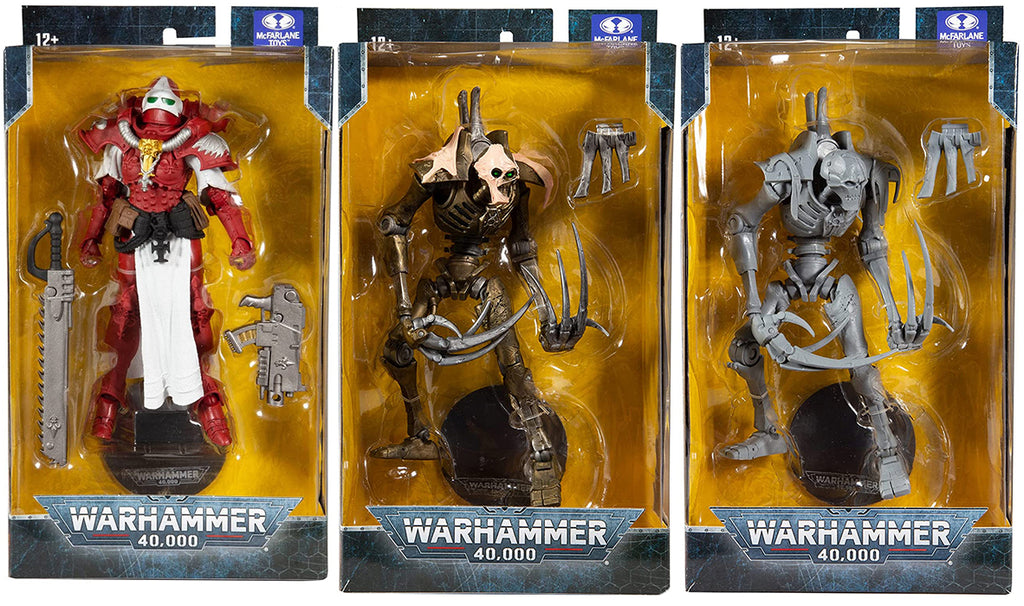 Warhammer 40000 7 Inch Action Figure Wave 3 - Set of 3 (Necron - Necron AF - Battle Sister)