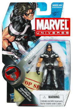 Marvel Universe Action Figure (2010 Wave 1) Hasbro Toys -  Warpath  X-Force Black Uniform S2 #3
